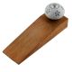Grey Floral Crackle Ceramic Wooden Door Stopper